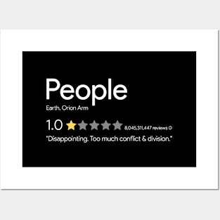 People - One Star T-Shirt Posters and Art